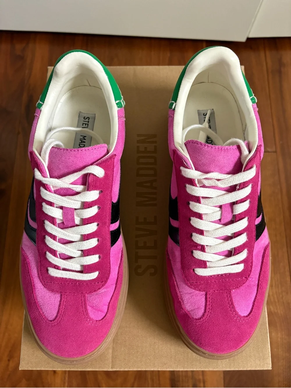 Steve Madden Pink Multi Dodge Platform Sneaker